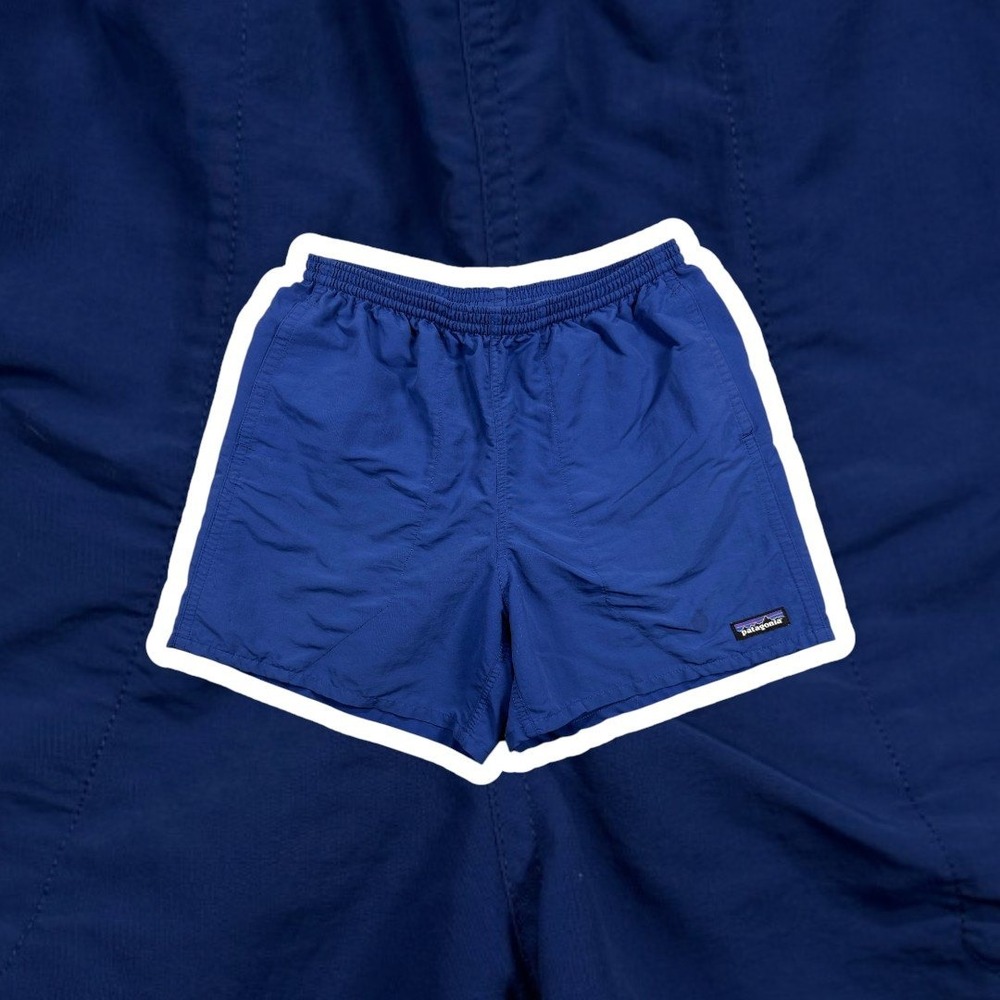Patagonia Baggies Shorts Mens Small Blue Nylon Mesh Liner Outdoor Casual 5 Inch